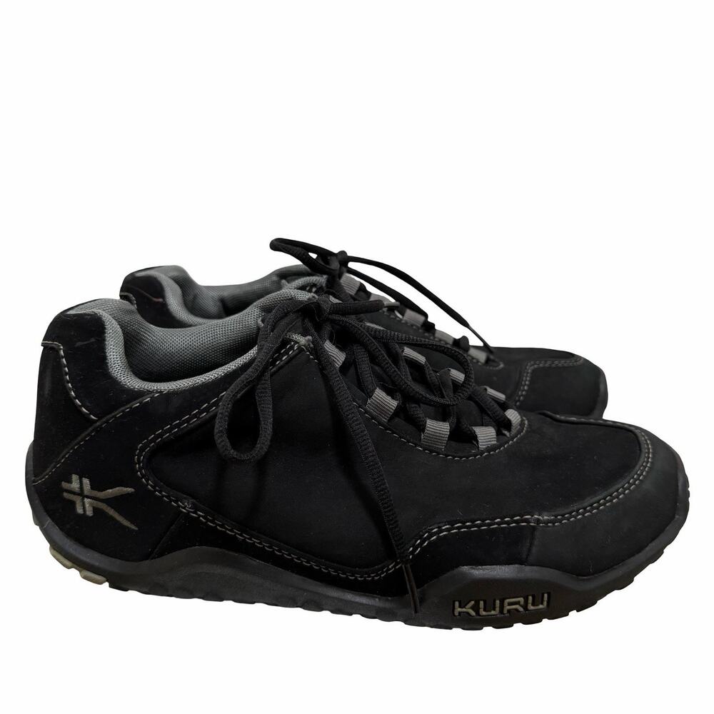 Kuru Mens Chicane Suede Trail Hiking Sneaker US 7.5 EU 40 Black Lace Up Shoe‎